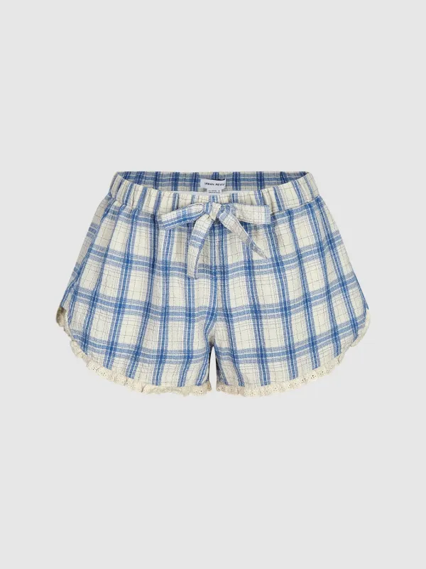 Leisure Plaid Shorts sold by Urban Revivo