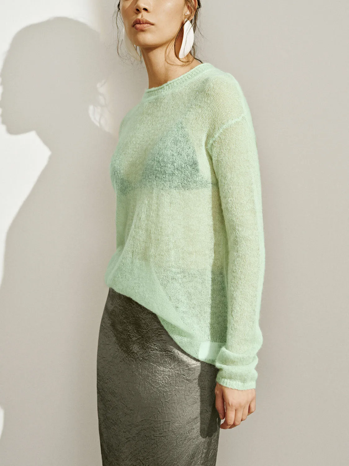Knitted Long Sleeve T-Shirts sold by Urban Revivo product image thumbnail 2