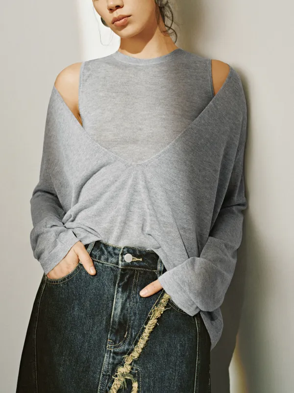 Knitted Long Sleeve T-Shirts sold by Urban Revivo