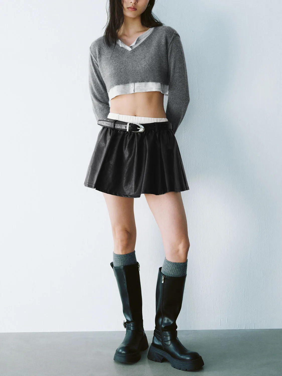 Knitted Long Sleeve T-Shirts sold by Urban Revivo product image thumbnail 5