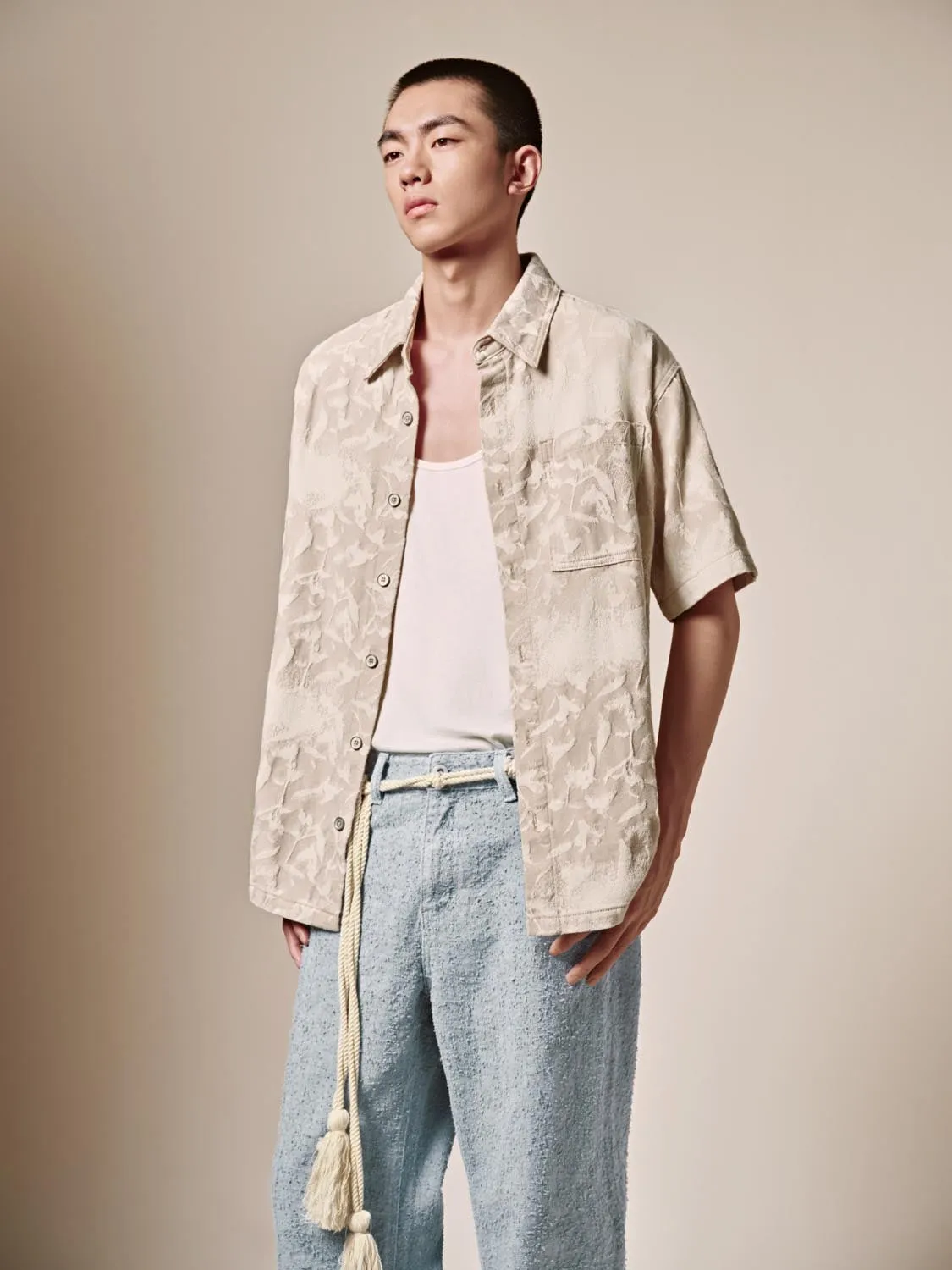 Denim Short Sleeve Shirts sold by Urban Revivo product image thumbnail 2