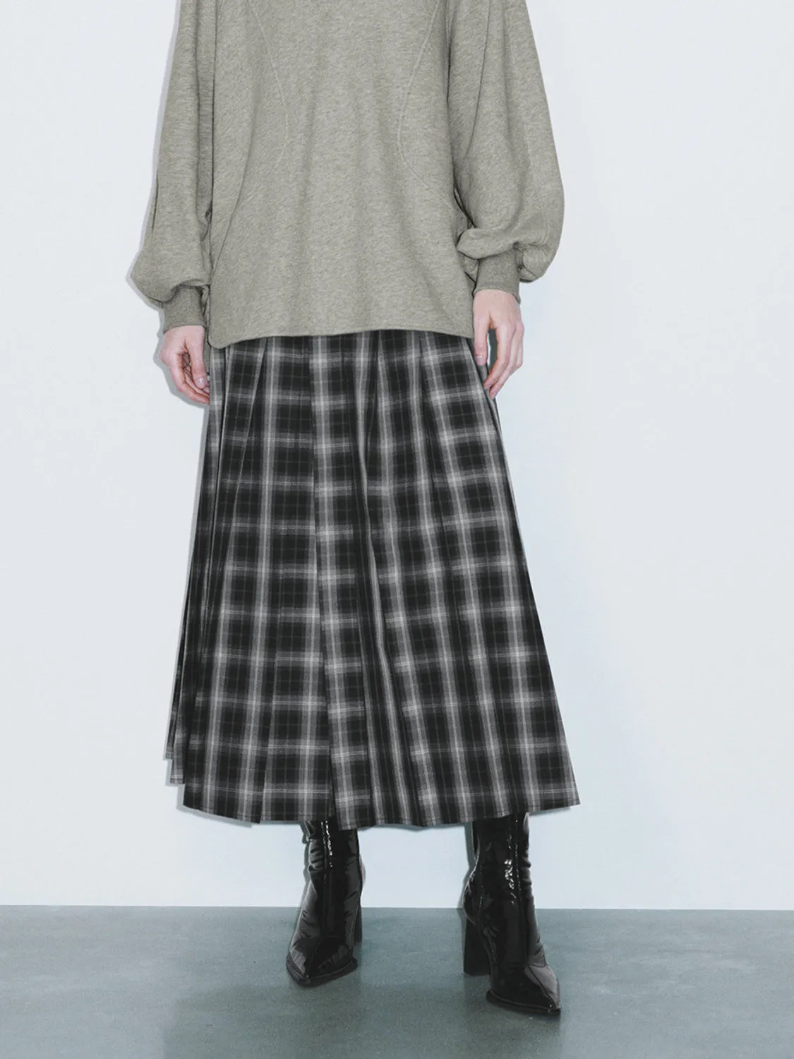 Plaid A-Line Skirts sold by Urban Revivo product image thumbnail 2