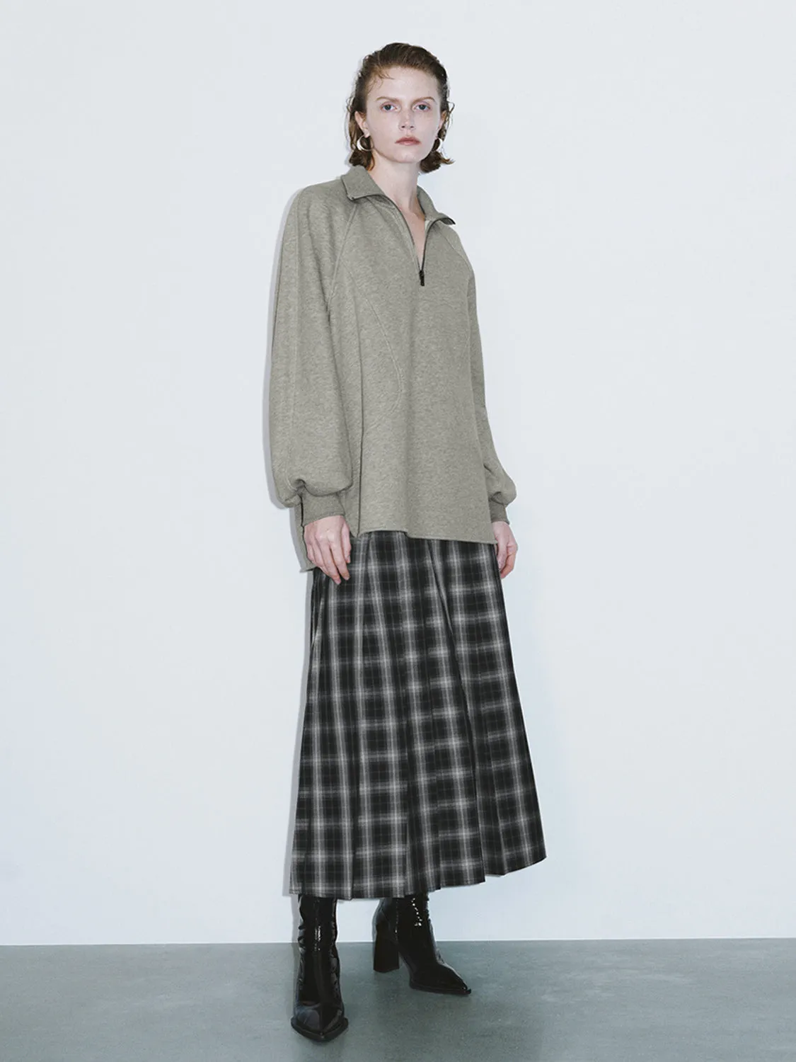 Plaid A-Line Skirts sold by Urban Revivo product image thumbnail 5