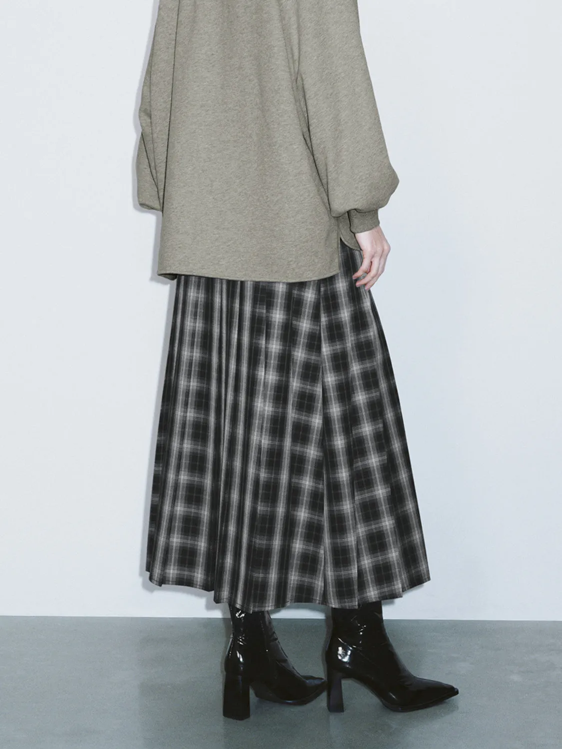 Plaid A-Line Skirts sold by Urban Revivo product image thumbnail 3