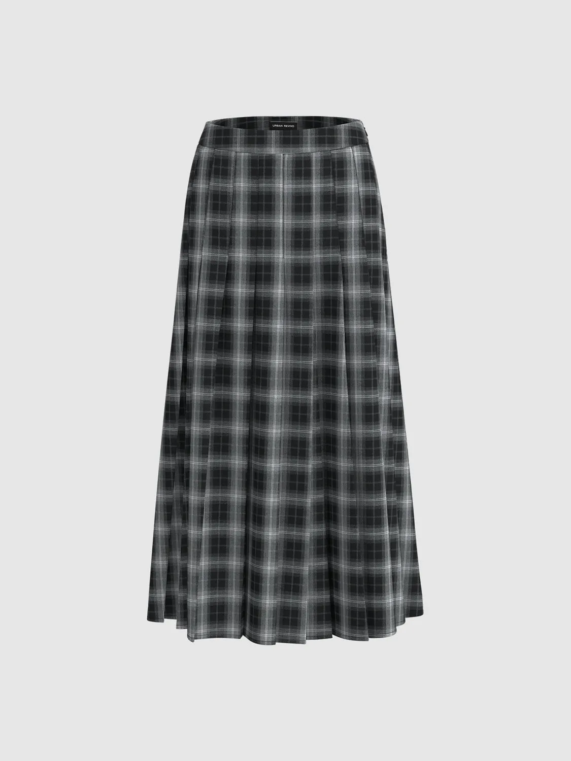 Plaid A-Line Skirts sold by Urban Revivo