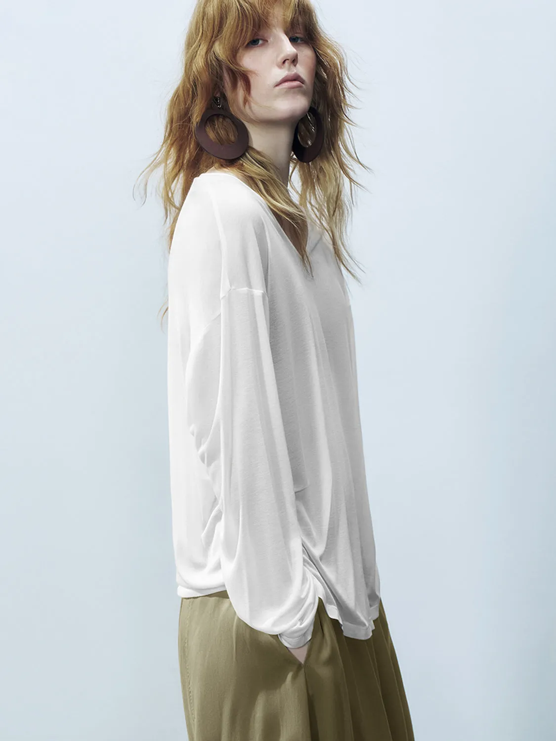 Sheer Long Sleeve T-Shirts sold by Urban Revivo product image thumbnail 5