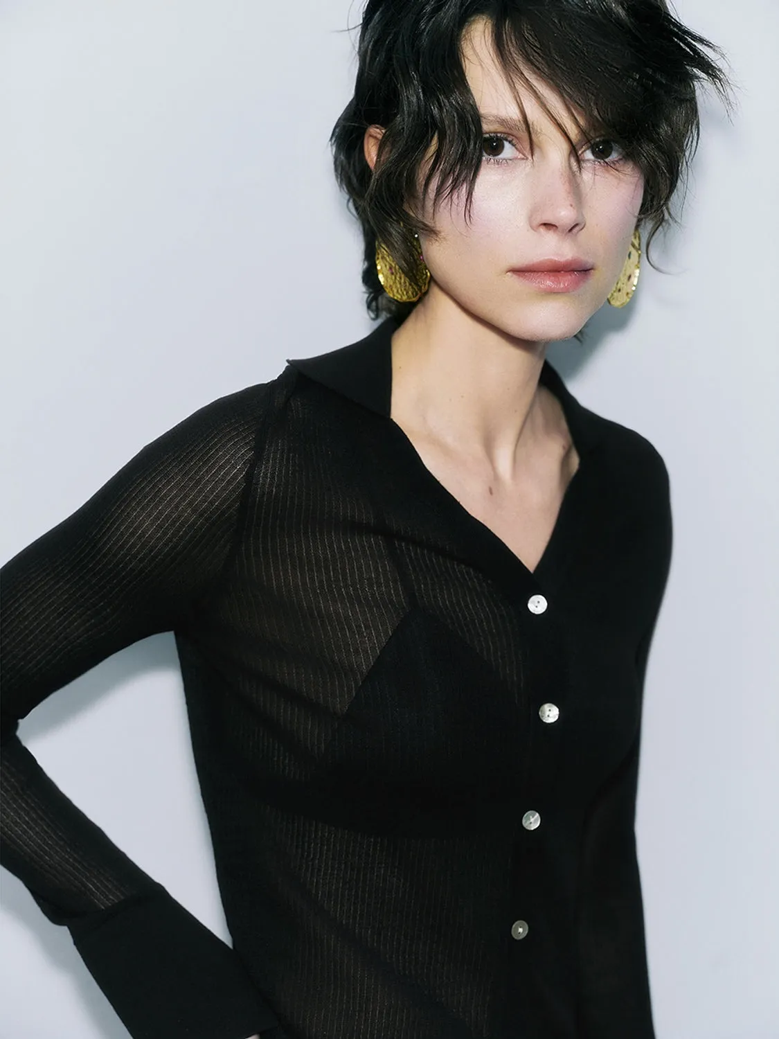 Cropped Knitted Cardigans sold by Urban Revivo product image thumbnail 3