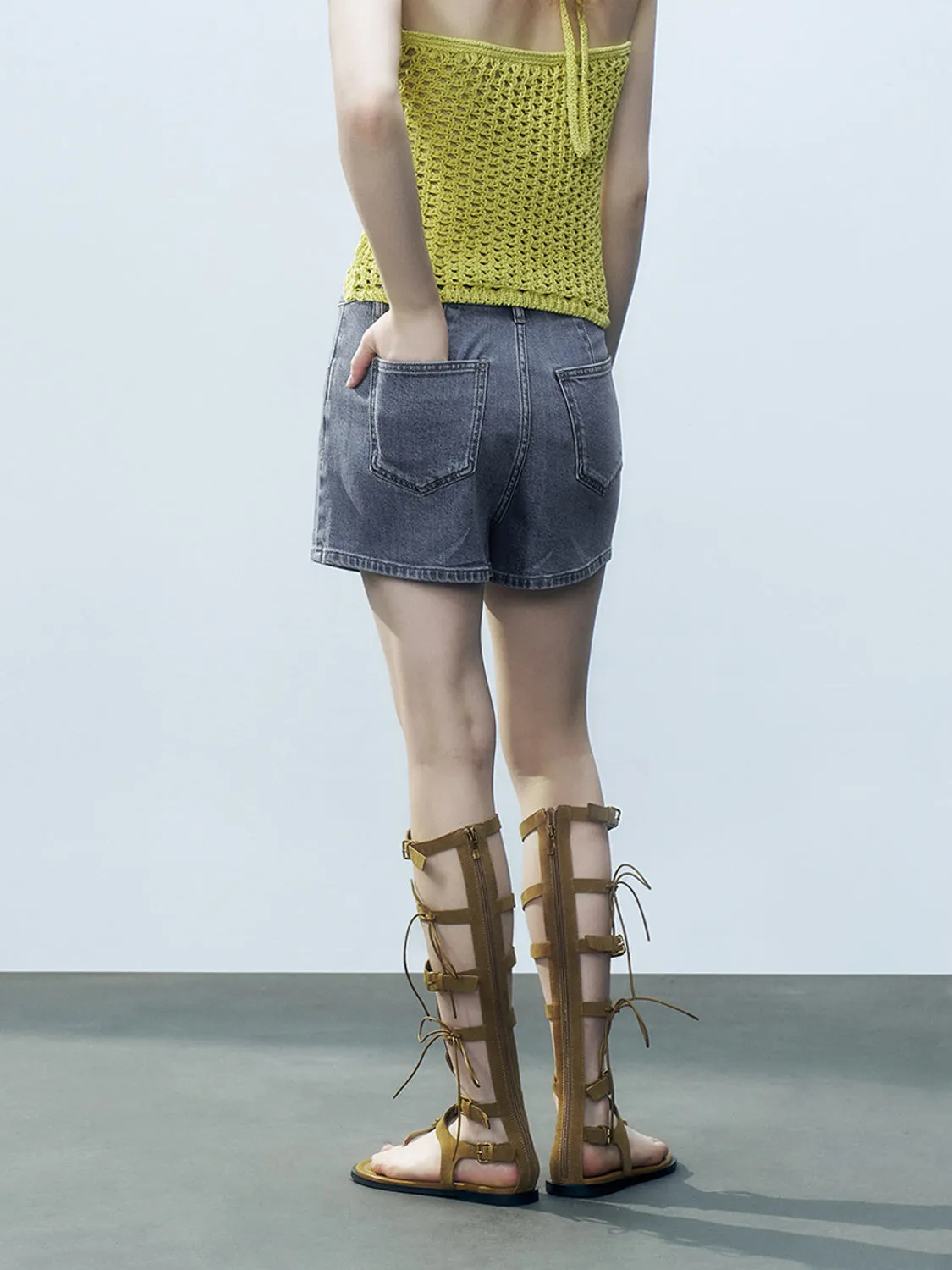 Denim Shorts sold by Urban Revivo product image thumbnail 3