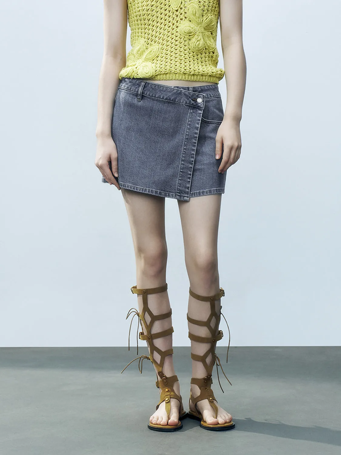 Denim Shorts sold by Urban Revivo product image thumbnail 2