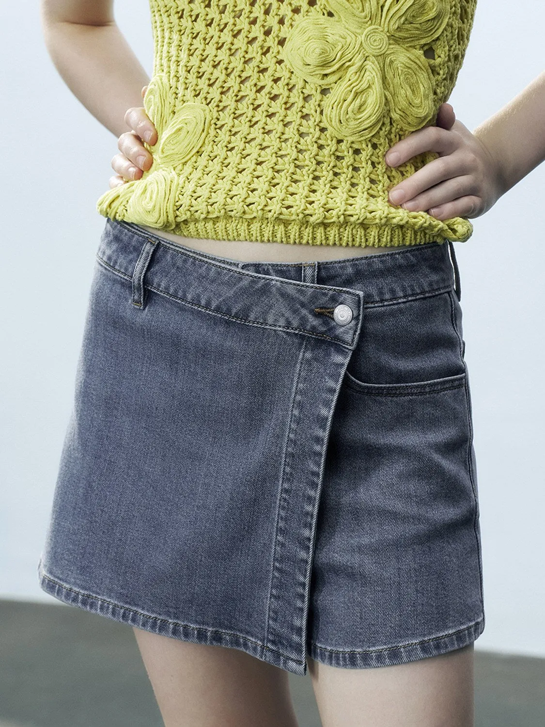 Denim Shorts sold by Urban Revivo product image thumbnail 4