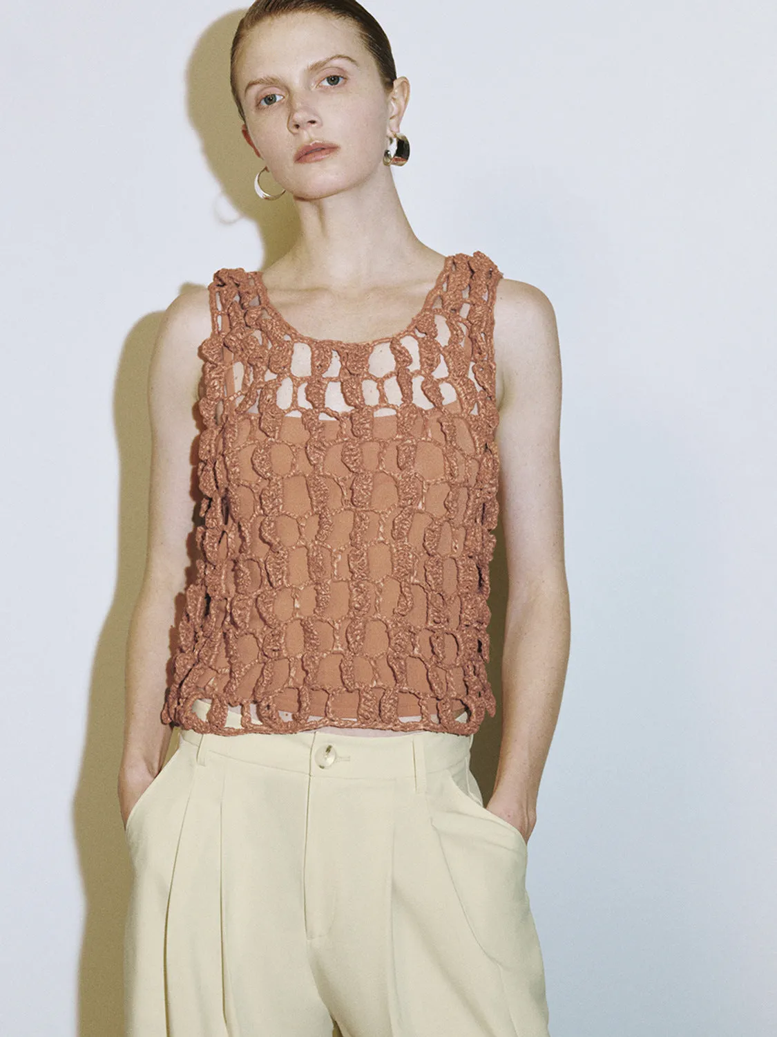 Knitted Tank Tops sold by Urban Revivo product image thumbnail 3