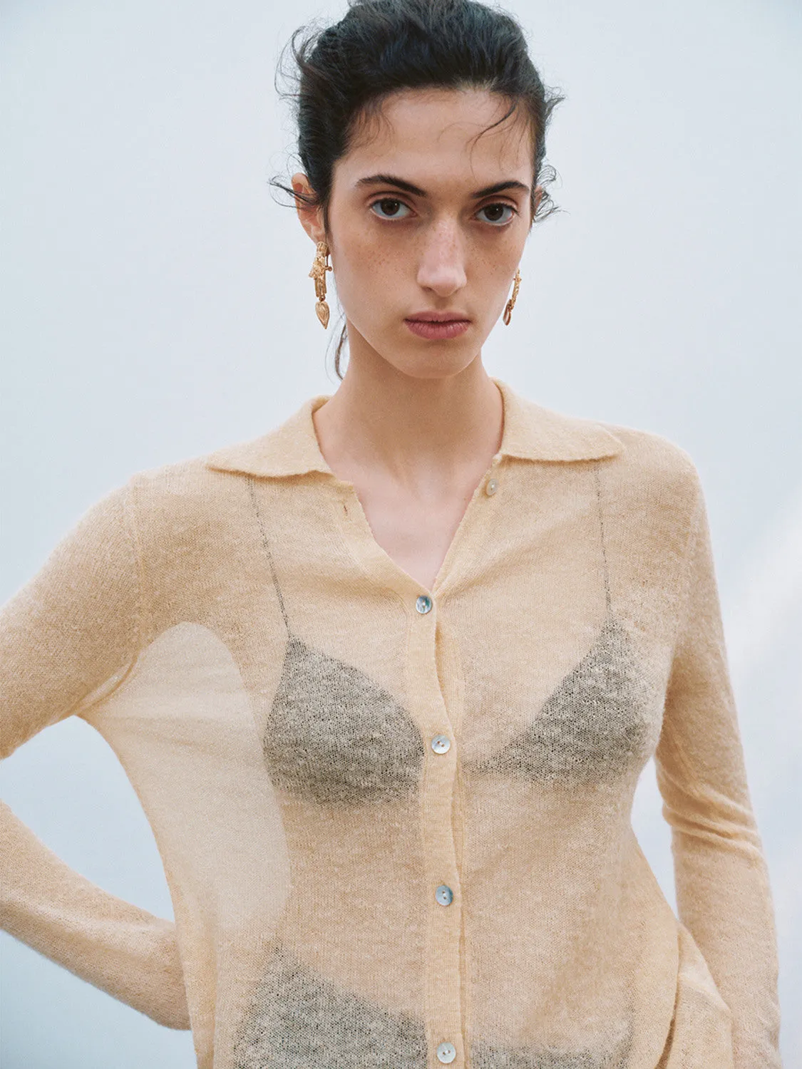 Sheer Knitted Cardigans sold by Urban Revivo product image thumbnail 3