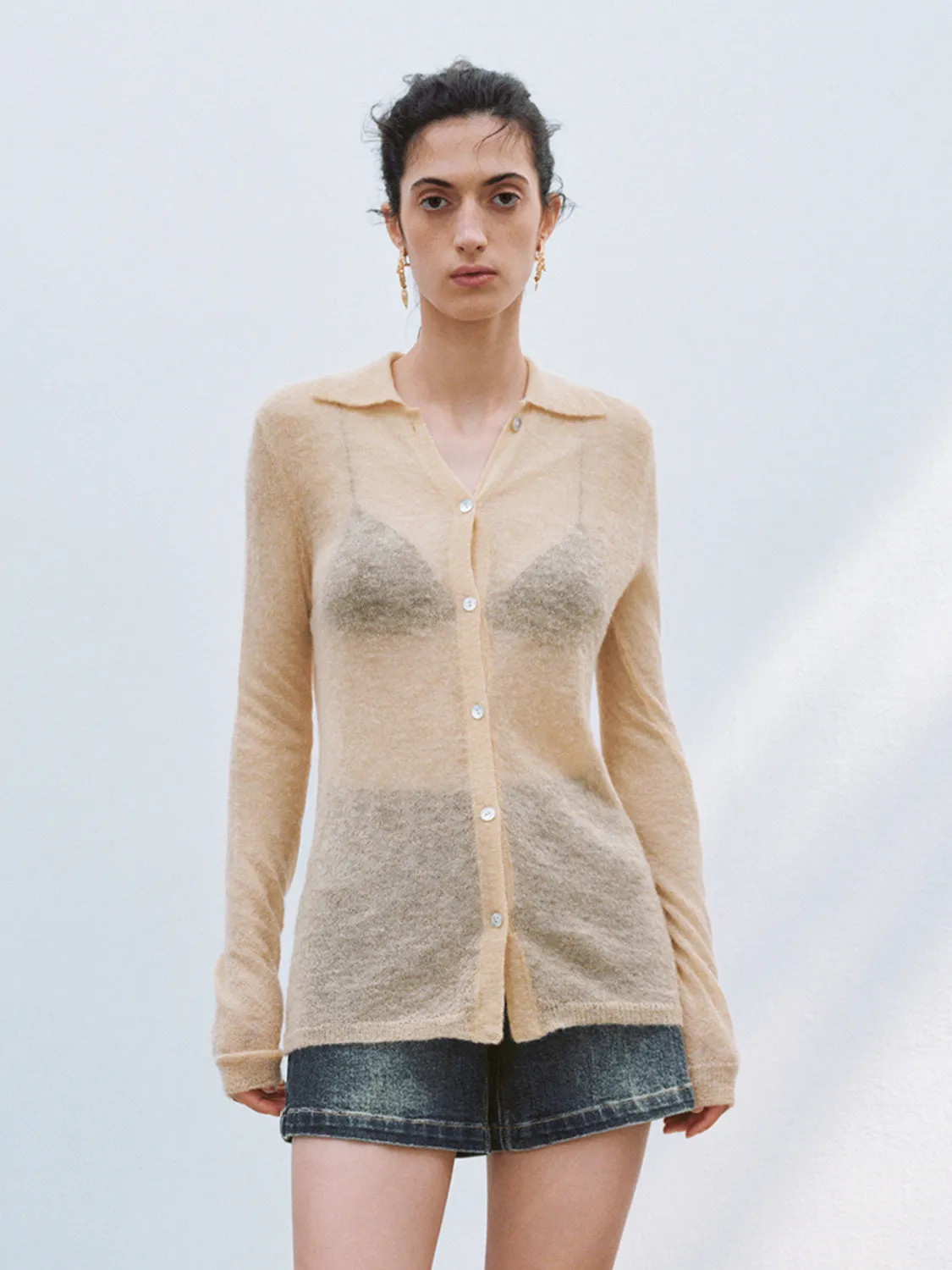 Sheer Knitted Cardigans sold by Urban Revivo