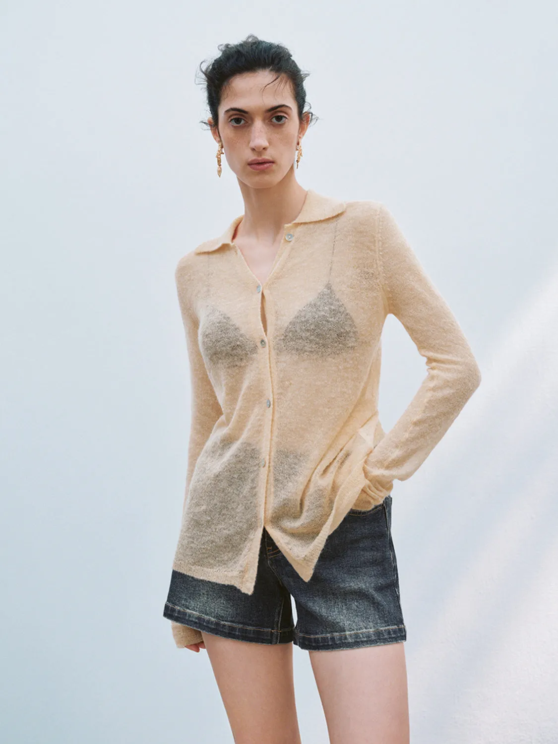 Sheer Knitted Cardigans sold by Urban Revivo product image thumbnail 5