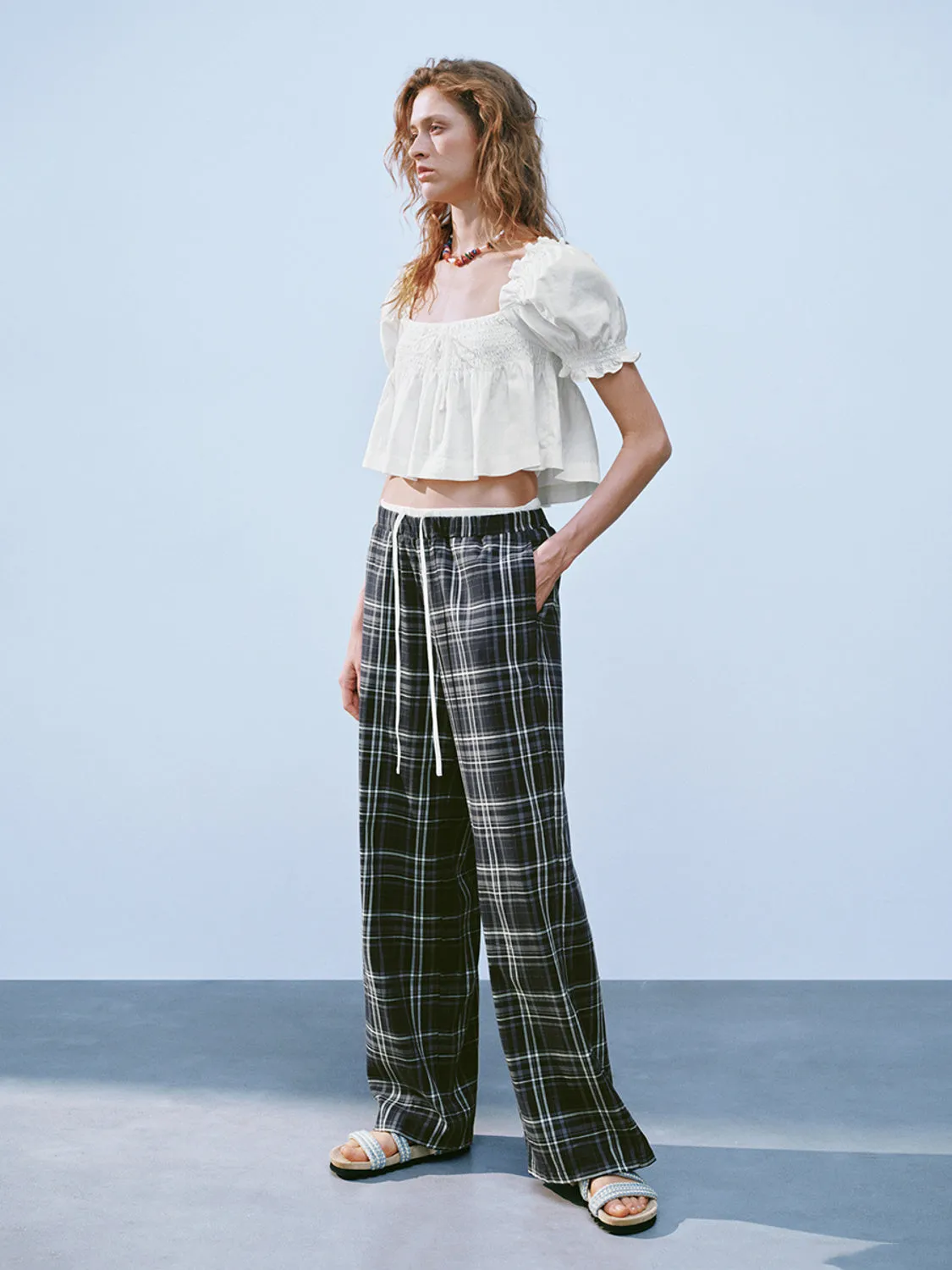 Bubble Sleeve Shirred Blouses sold by Urban Revivo product image thumbnail 4