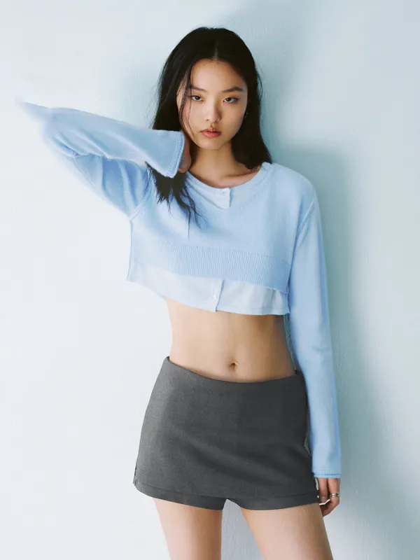 Cropped Knitted T-Shirts sold by Urban Revivo