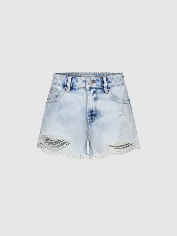 Vogue Denim Shorts sold by Urban Revivo