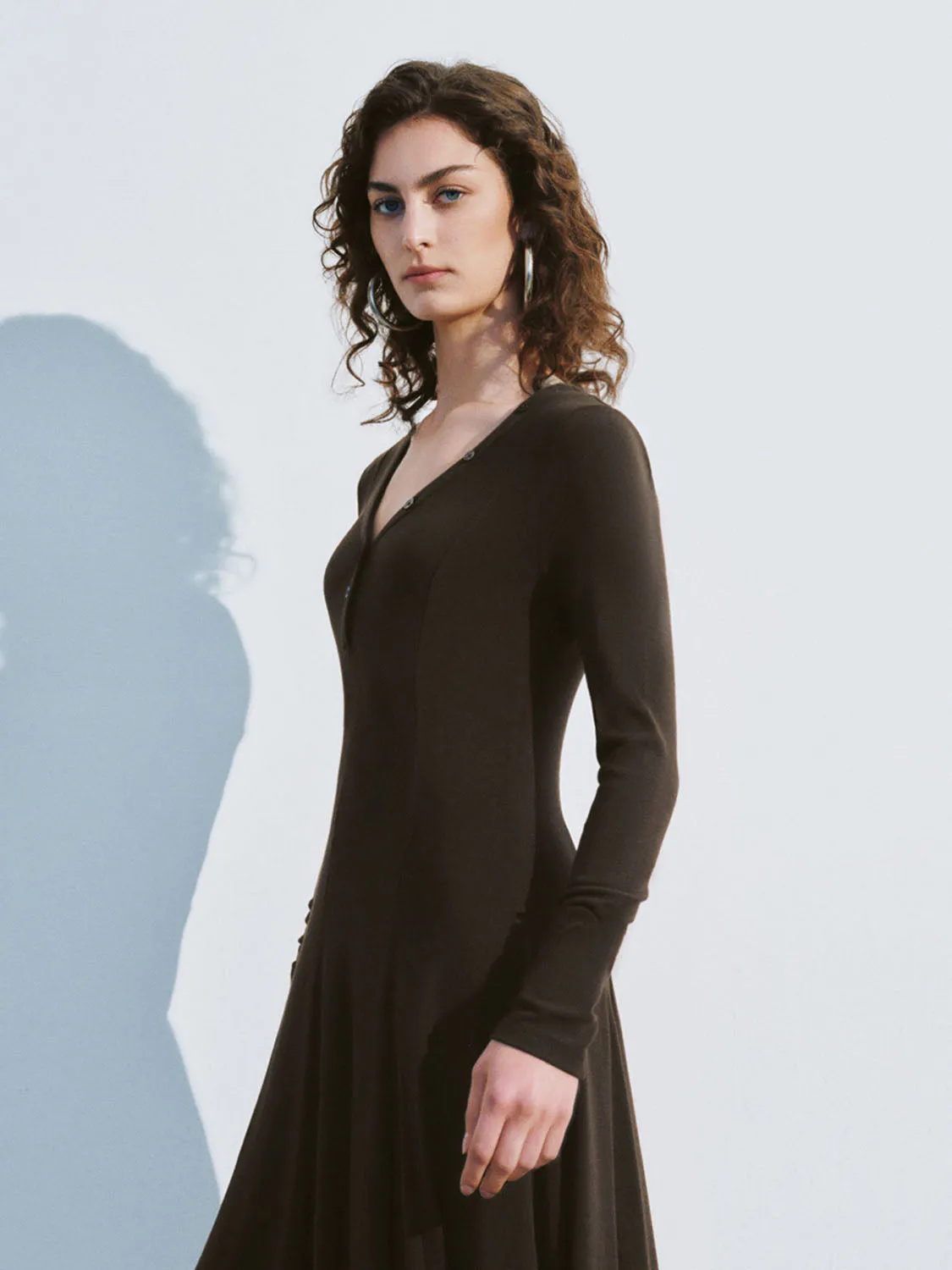 V-Neck Skinny A-Line Dresses sold by Urban Revivo product image thumbnail 4