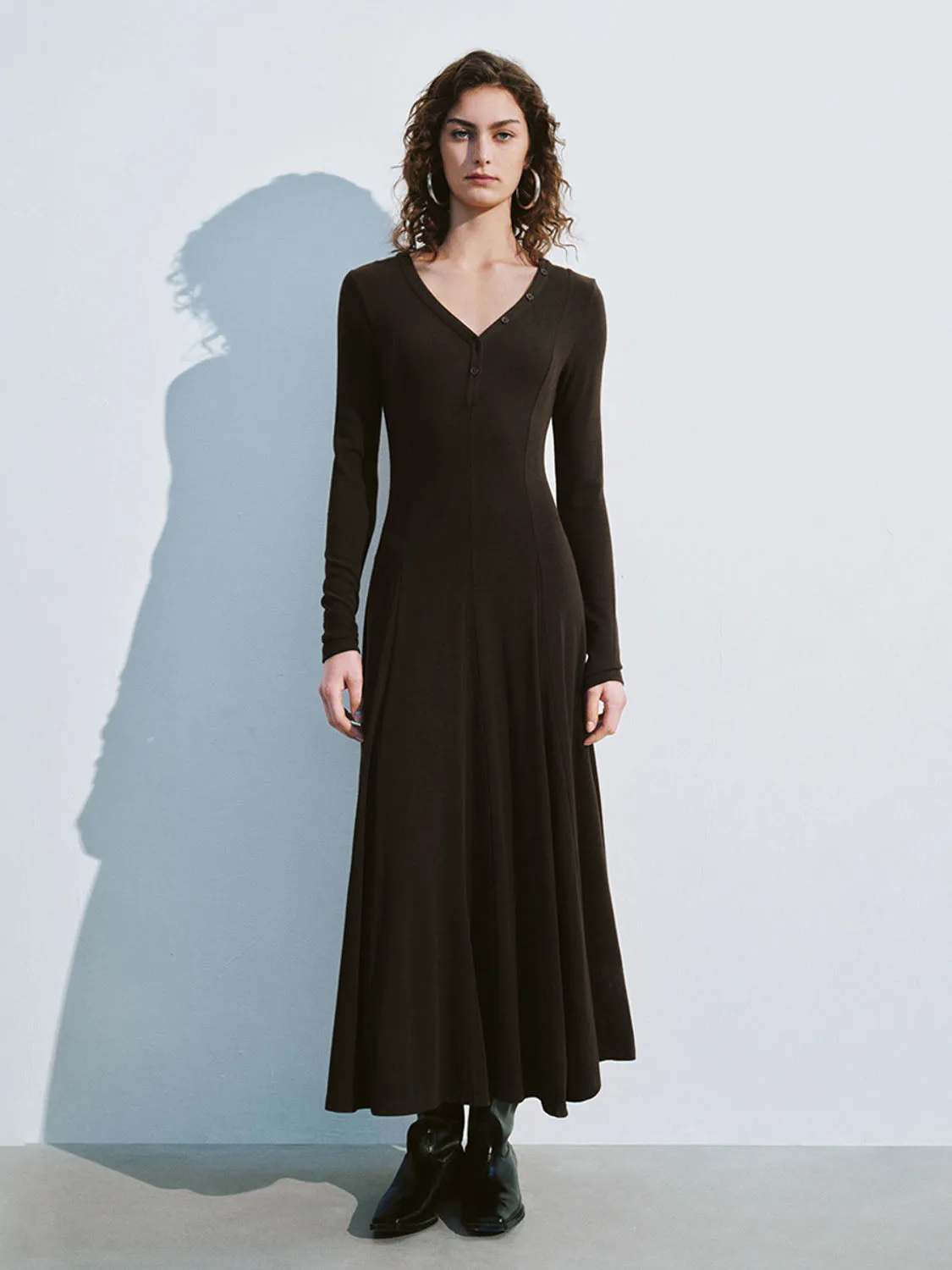 V-Neck Skinny A-Line Dresses sold by Urban Revivo