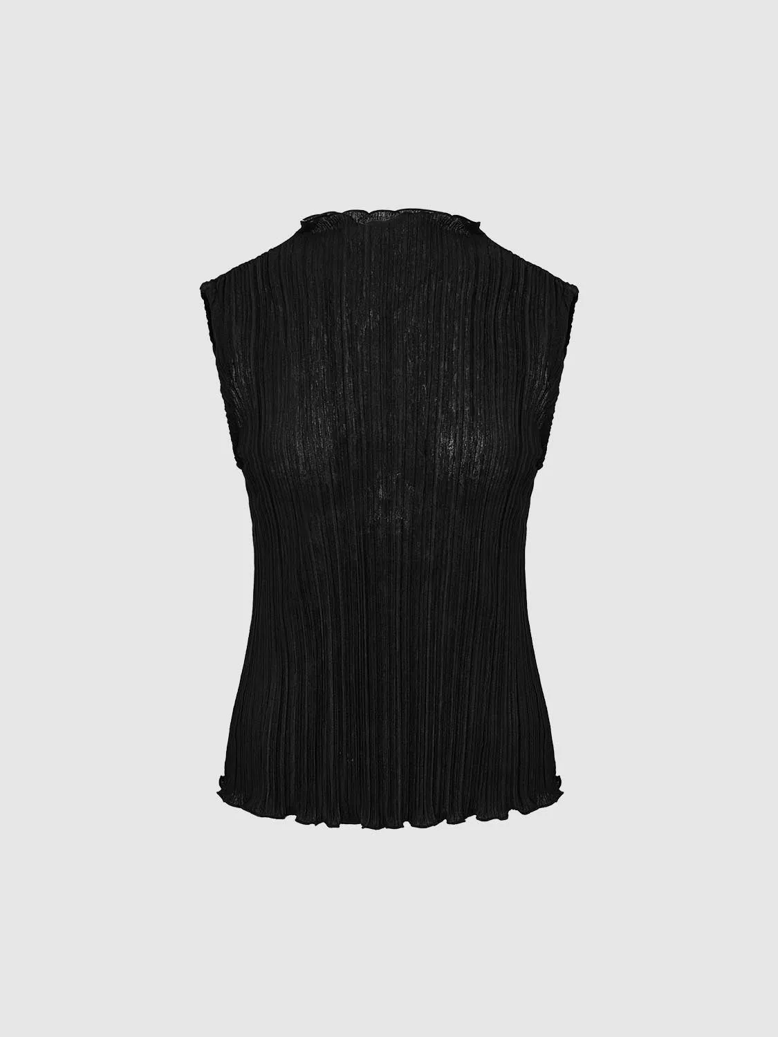 Mock Neck Sleeveless Skinny T-Shirts sold by Urban Revivo product image thumbnail 3