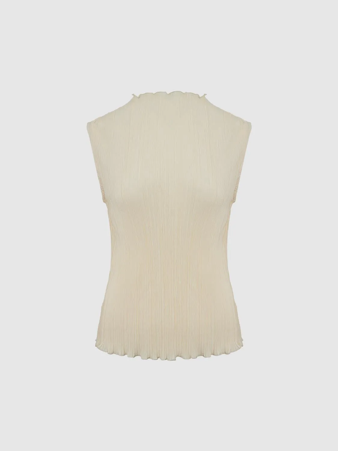 Mock Neck Sleeveless Skinny T-Shirts sold by Urban Revivo