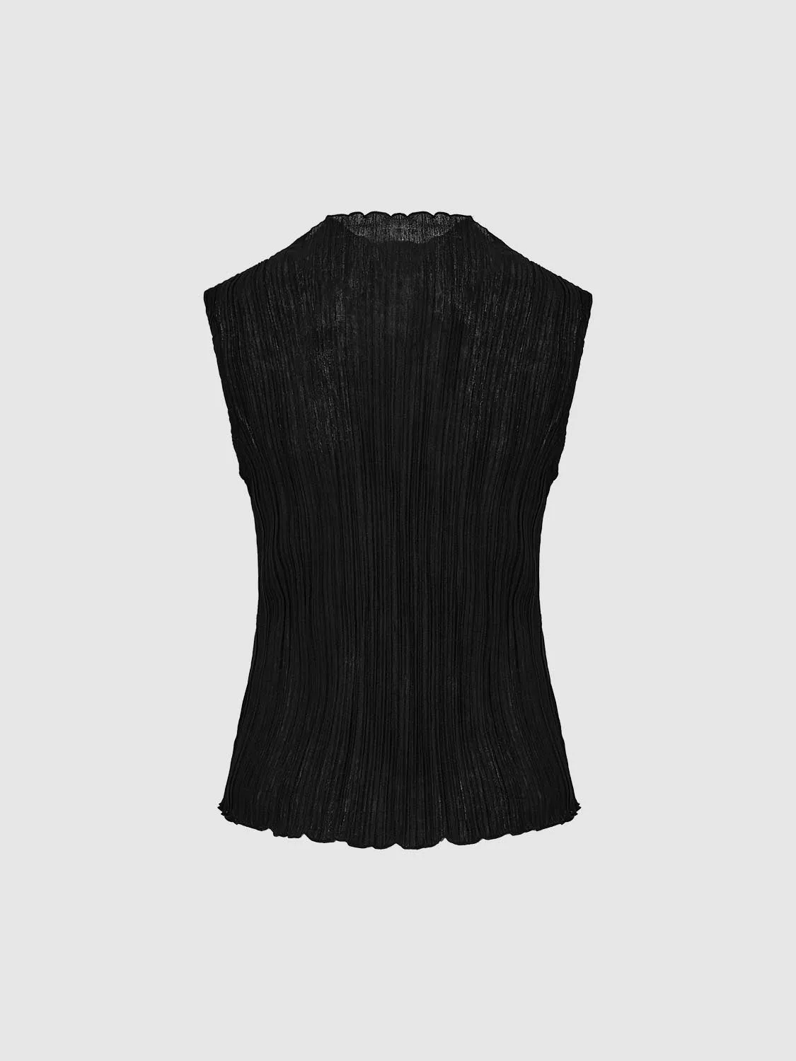 Mock Neck Sleeveless Skinny T-Shirts sold by Urban Revivo product image thumbnail 4