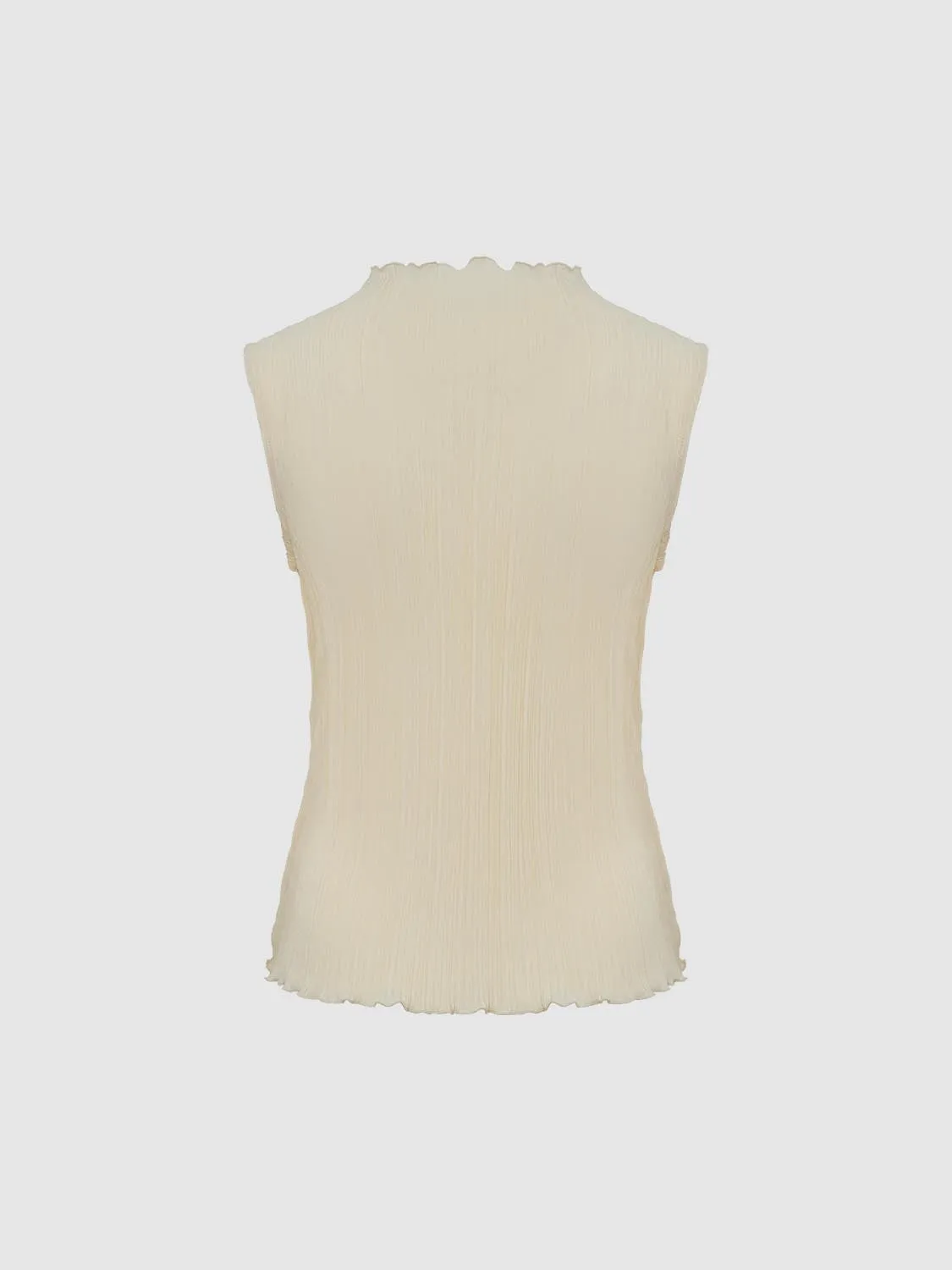 Mock Neck Sleeveless Skinny T-Shirts sold by Urban Revivo product image thumbnail 2