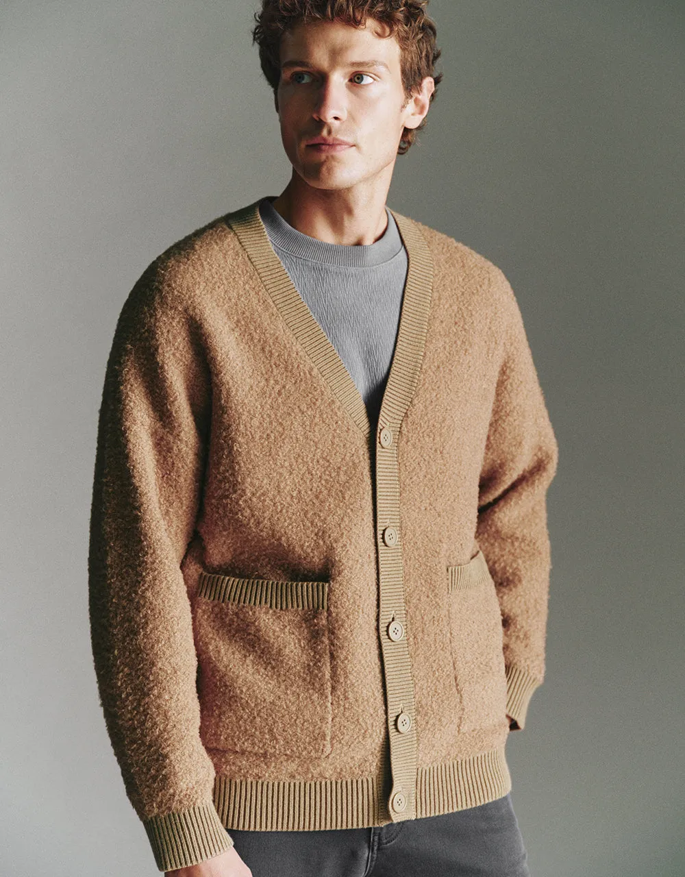 Furry Knitted Cardigan sold by Urban Revivo product image thumbnail 2