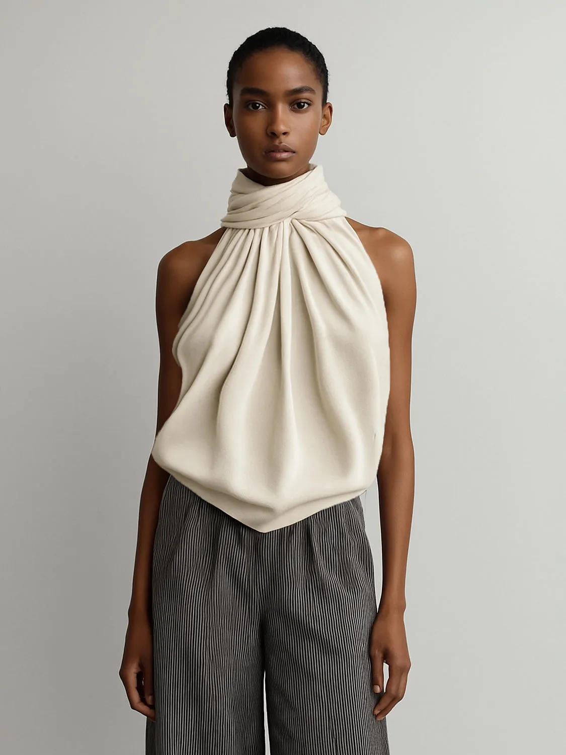 Draped Halter Neck Blouses sold by Urban Revivo