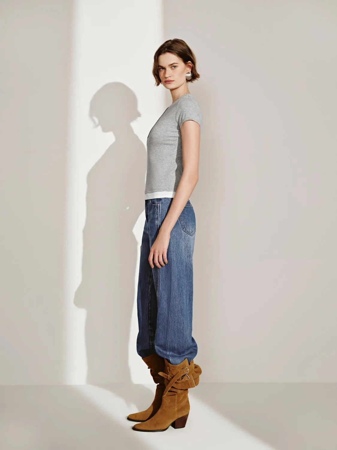 Button Half Placket Short Sleeve T-Shirts sold by Urban Revivo product image thumbnail 5