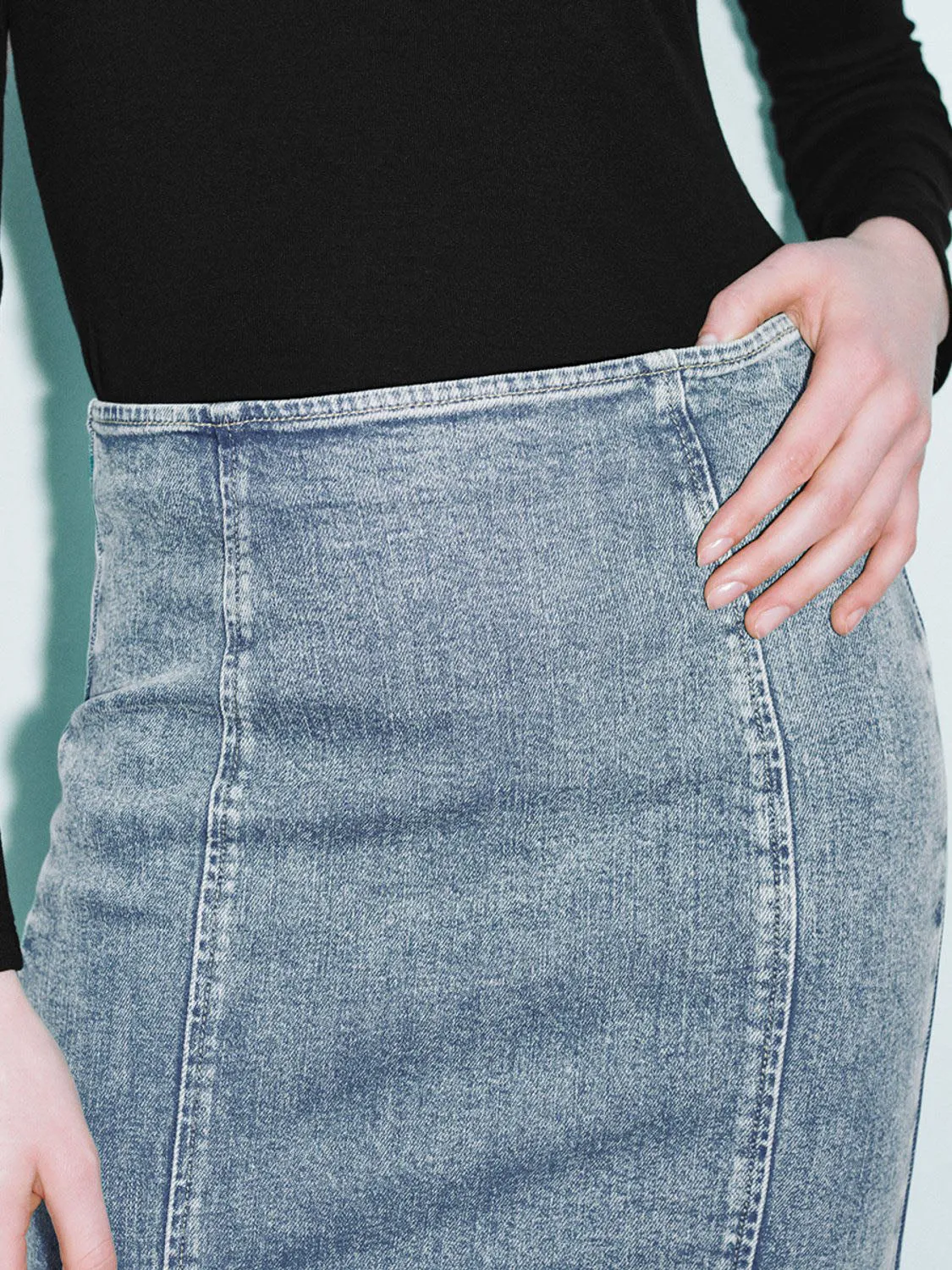 Denim Fishtail Skirts sold by Urban Revivo product image thumbnail 4