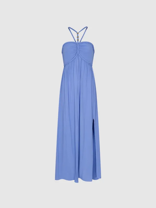Halter Neck Bandeau A-Line Dresses sold by Urban Revivo