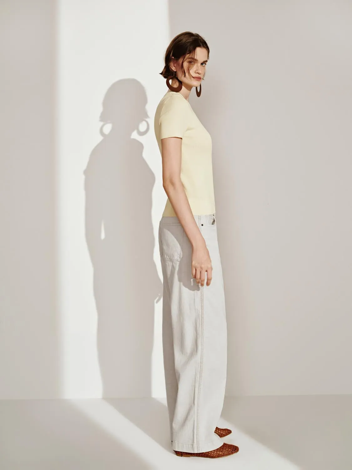 Knitted Short Sleeve T-Shirts sold by Urban Revivo product image thumbnail 5