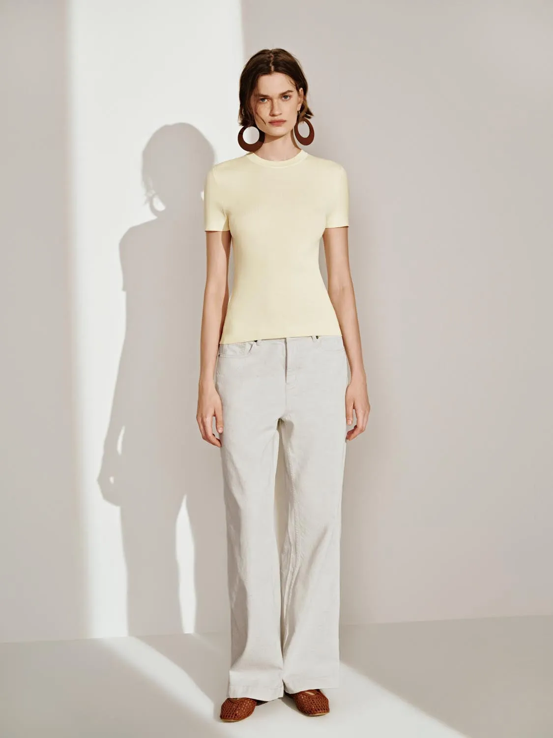 Knitted Short Sleeve T-Shirts sold by Urban Revivo product image thumbnail 4