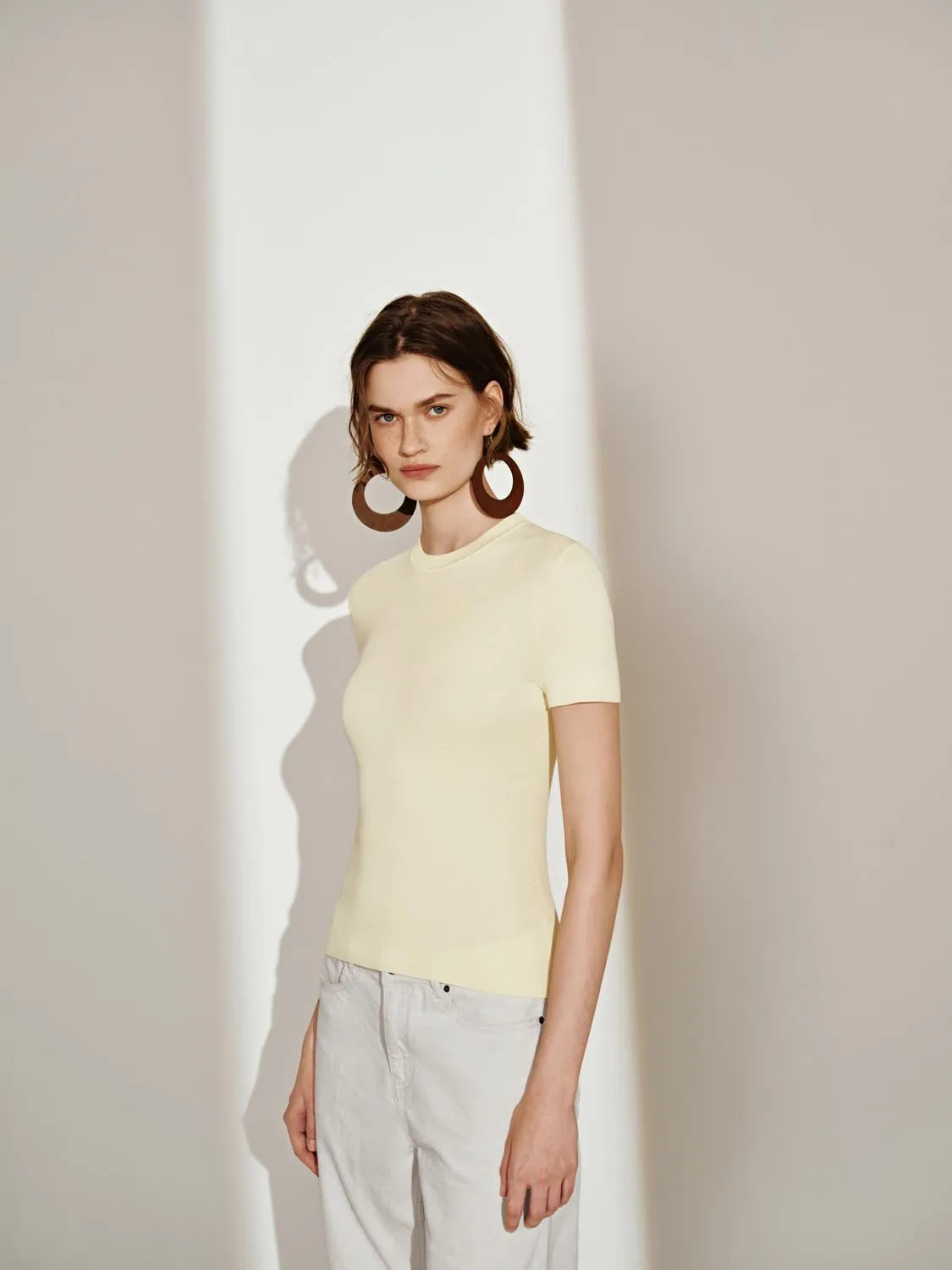 Knitted Short Sleeve T-Shirts sold by Urban Revivo product image thumbnail 2