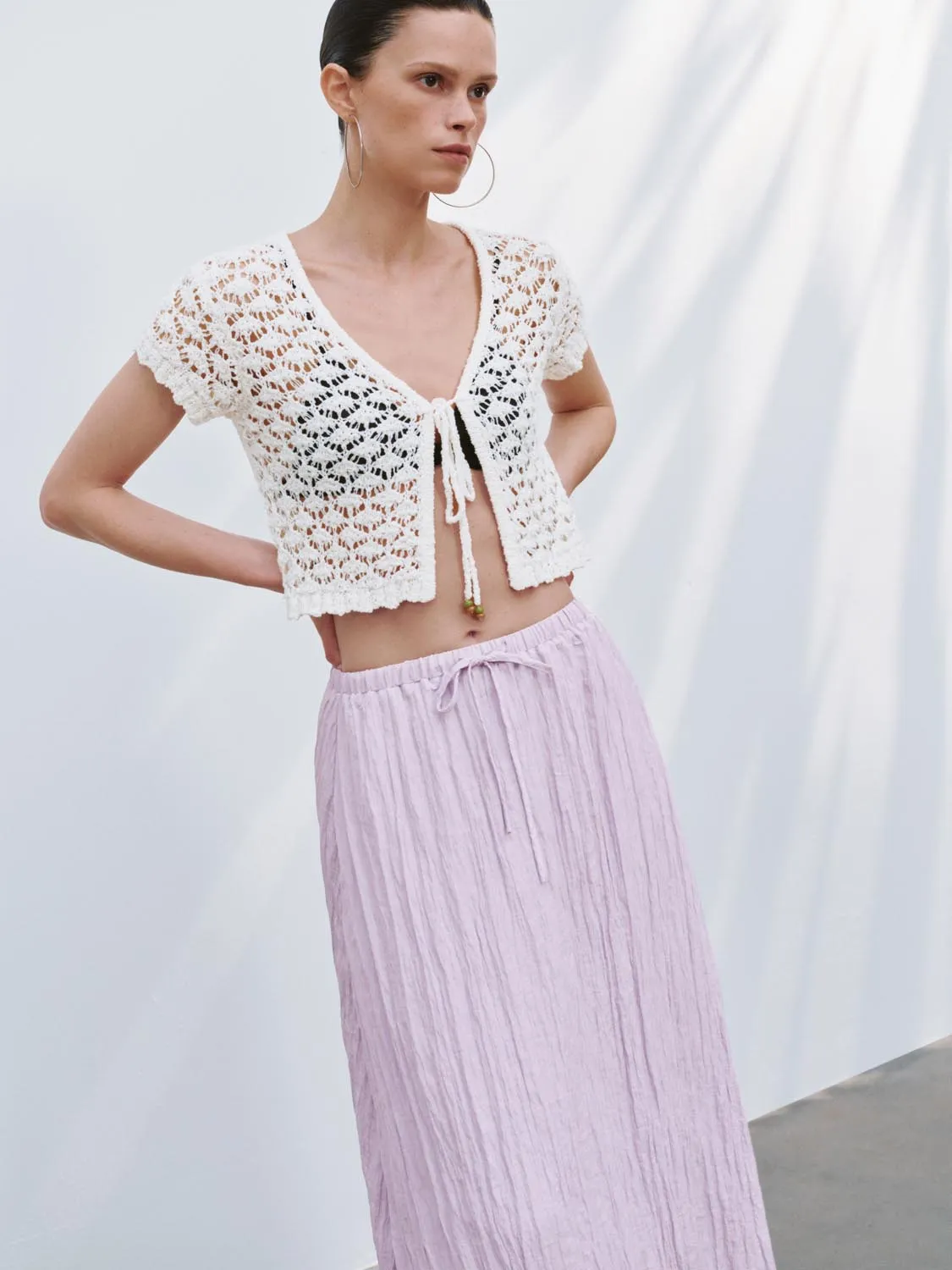 Lace Knitted Cardigans sold by Urban Revivo product image thumbnail 2