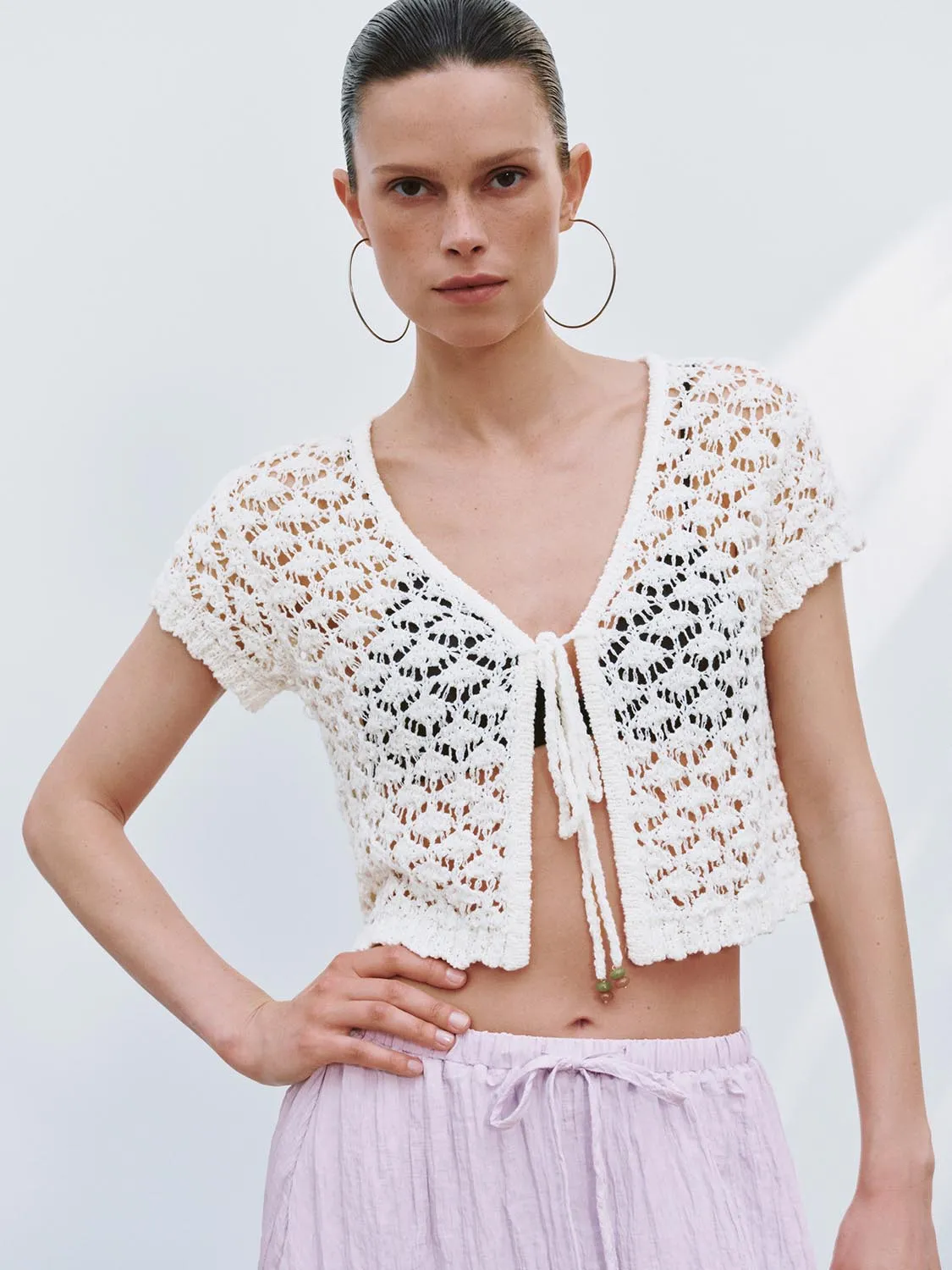 Lace Knitted Cardigans sold by Urban Revivo