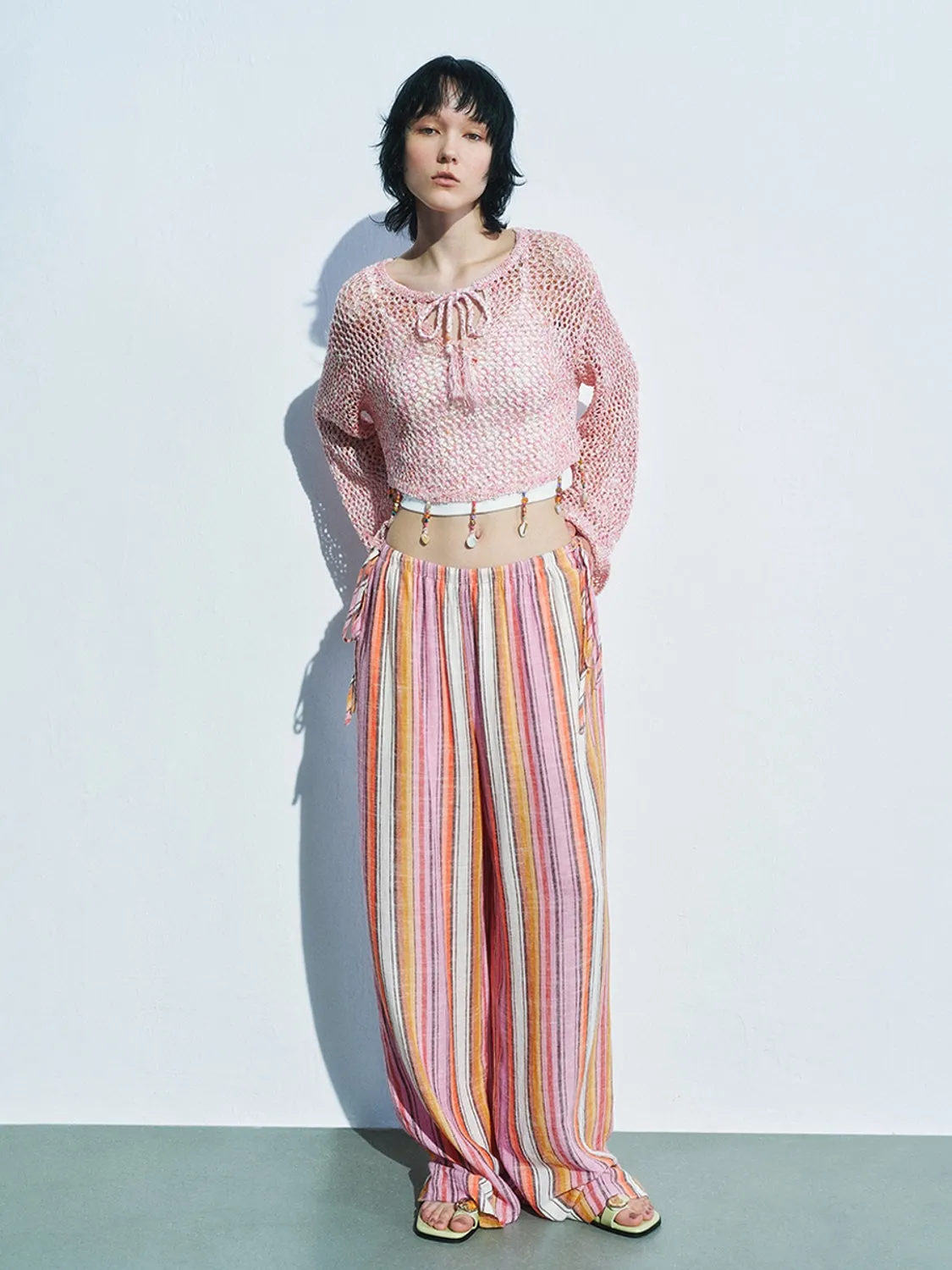 Loose Wide-Leg Pants sold by Urban Revivo product image thumbnail 5