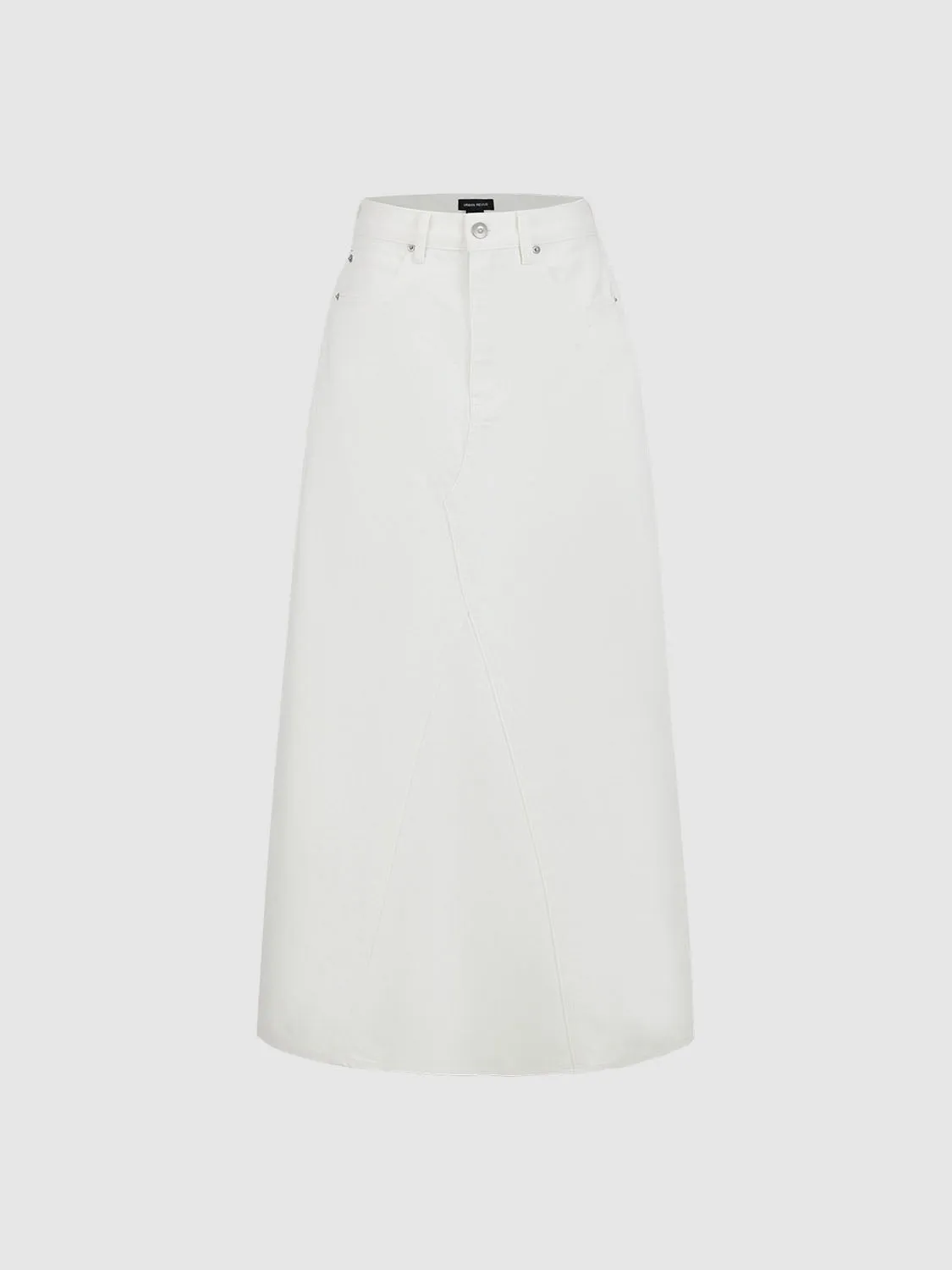 Mid-Length Denim Skirts sold by Urban Revivo