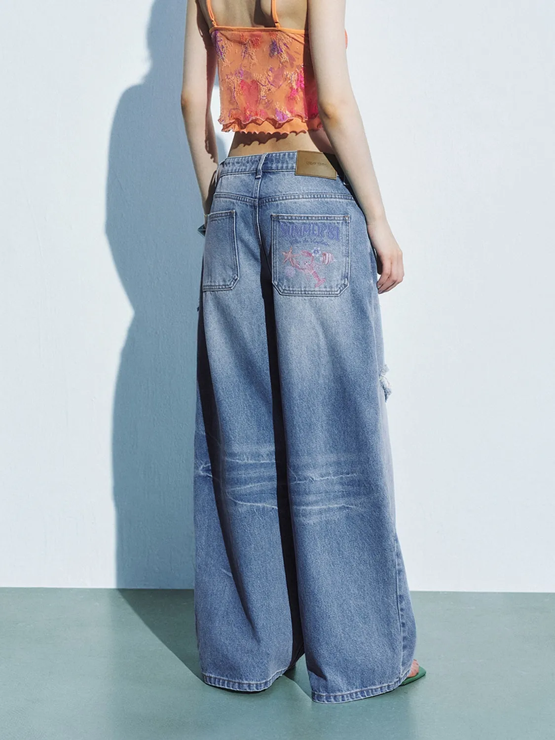 Ripped Denim Jeans sold by Urban Revivo product image thumbnail 3