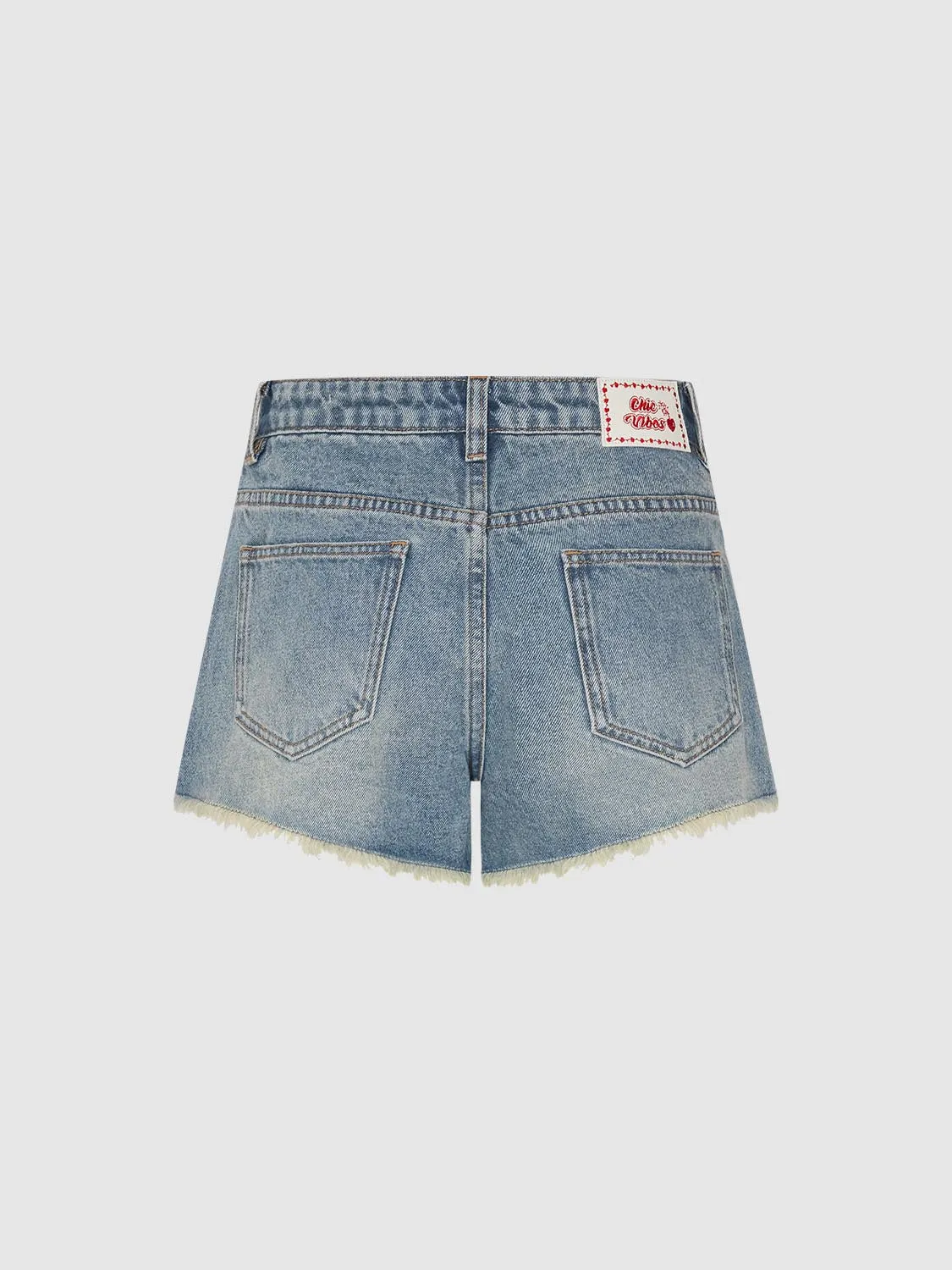 Ripped Denim Shorts sold by Urban Revivo product image thumbnail 2