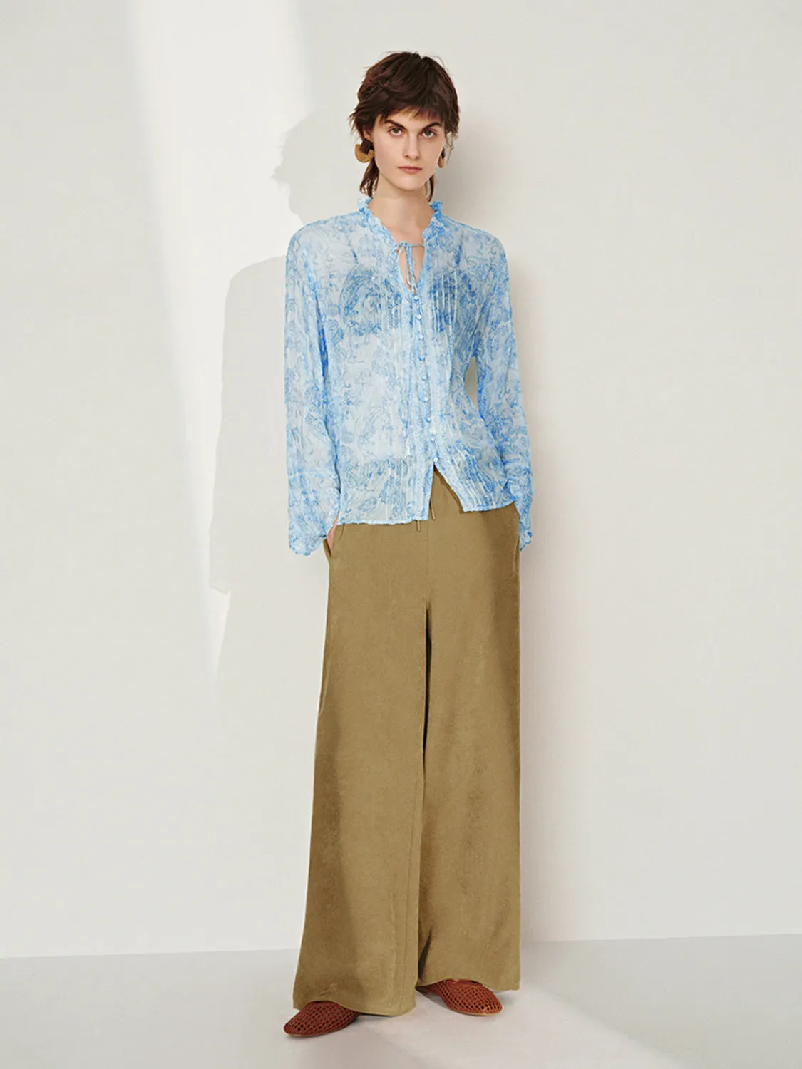 Sheer Floral Shirts sold by Urban Revivo product image thumbnail 4