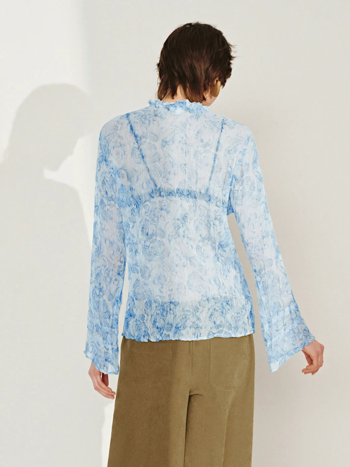Sheer Floral Shirts sold by Urban Revivo product image thumbnail 2