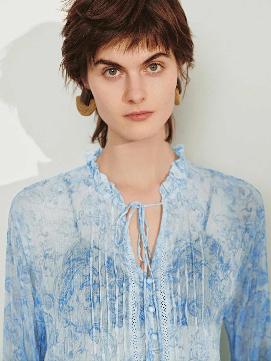 Sheer Floral Shirts sold by Urban Revivo product image thumbnail 5