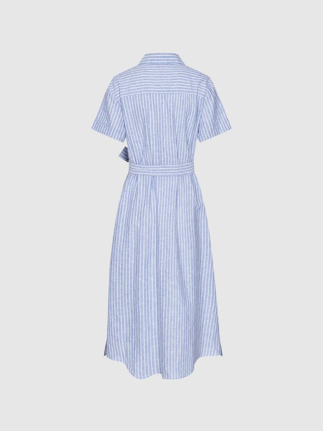 Shirt Collar Striped Skater Dresses sold by Urban Revivo product image thumbnail 2