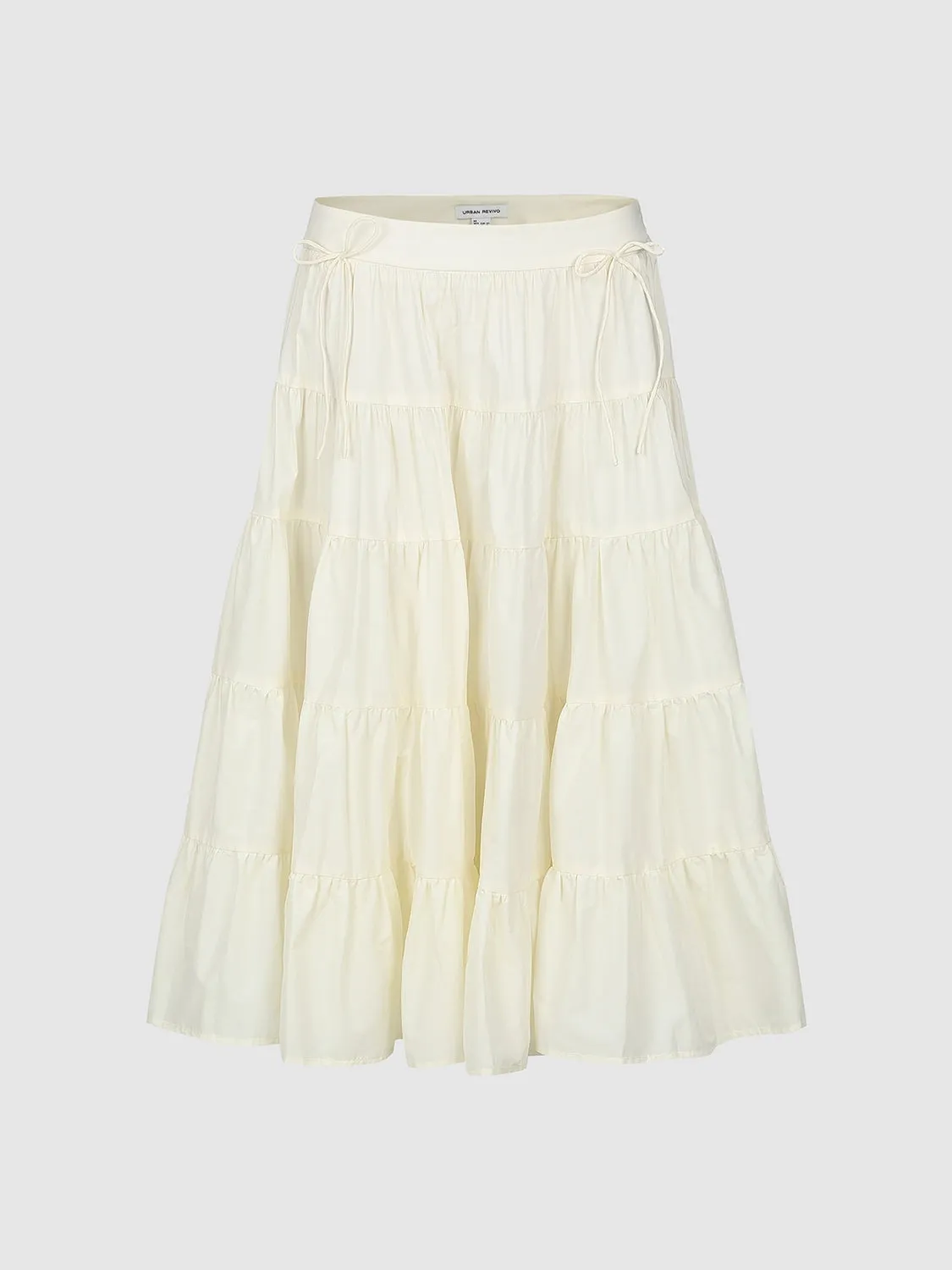 Tiered Midi A-Line Skirts sold by Urban Revivo