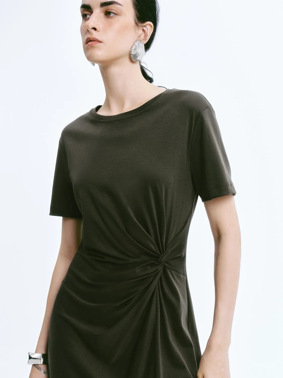 Twisted Front A-Line Dresses sold by Urban Revivo product image thumbnail 2