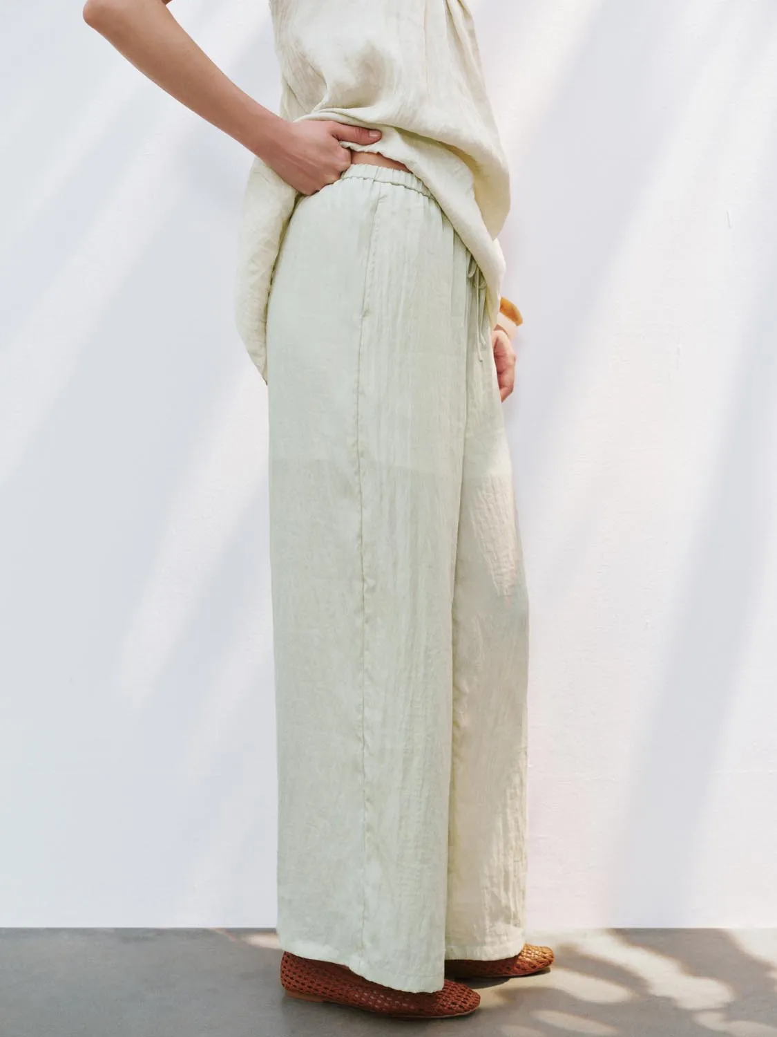 Wide-Leg Pants sold by Urban Revivo product image thumbnail 3