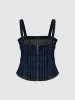 Wide Strap Denim Shirts sold by Urban Revivo