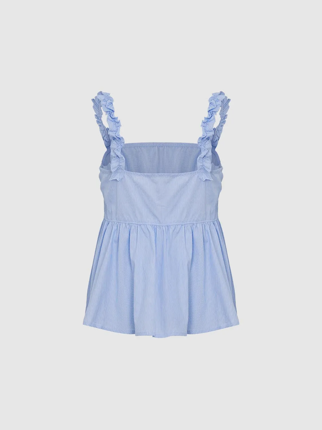 Wide Strap Shirred Cami Tops sold by Urban Revivo product image thumbnail 2